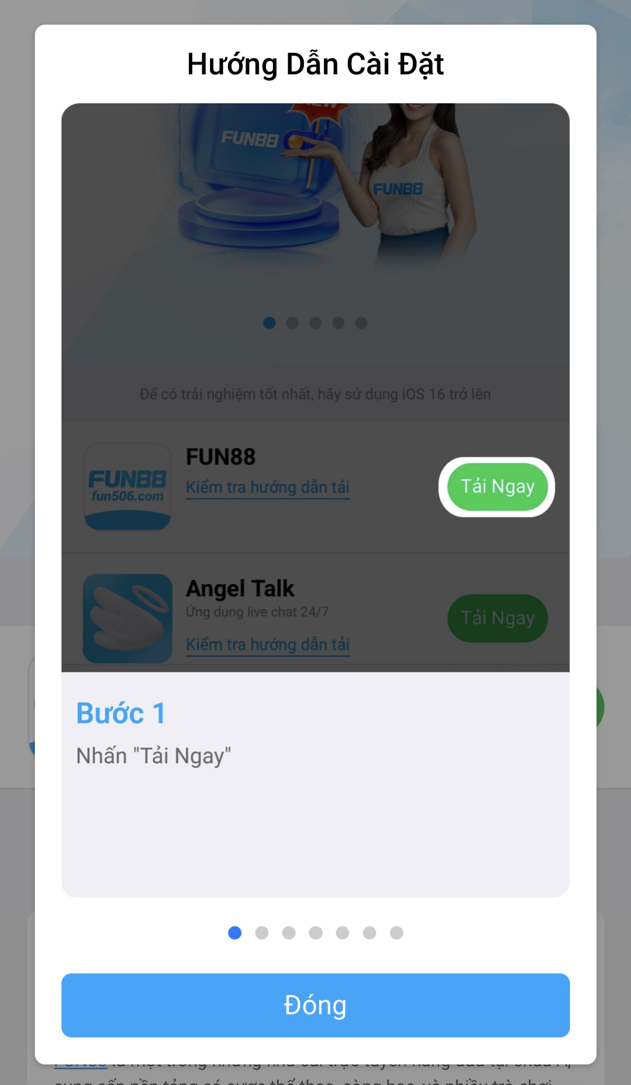 mb tai app fun88 tren mobile buoc 2